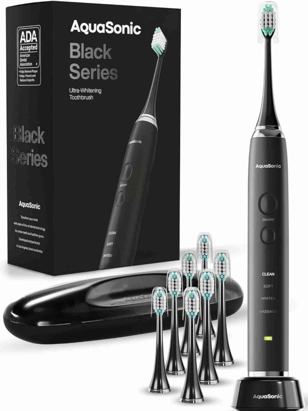 Aquasonic Black Series Ultra Whitening Toothbrush